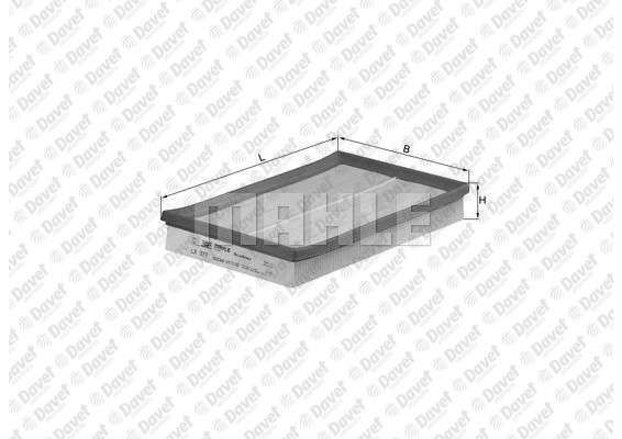 MAHLE LX977D Hava Filtresi Caddy Iii (04-) -Golf Iv (00-06)-Polo (02-)-Cordoba-Leon-Toledo 1.4 16v-1.6 16v